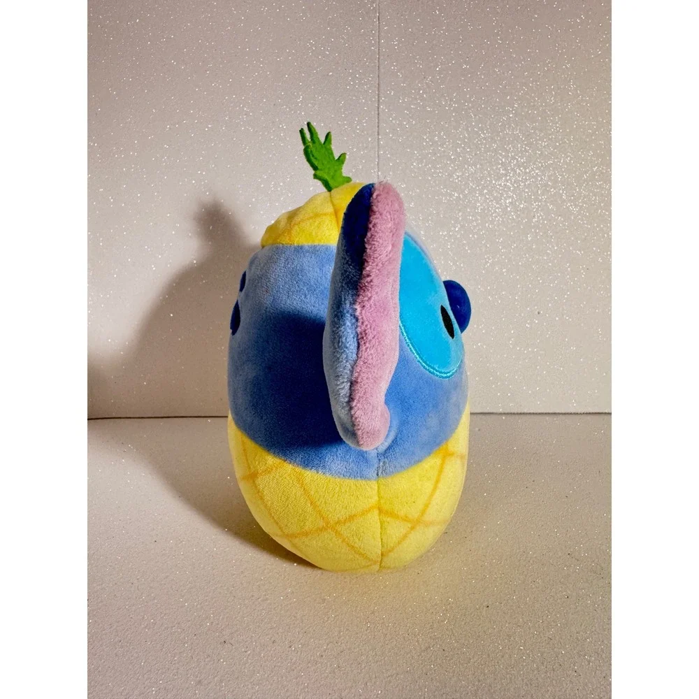 Disney Squishmallows Stitch Pineapple Plush Kellytoy Lilo & Stitch 8 Inch Blue